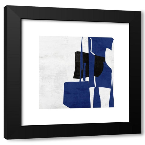 Moon Adrift IV Black Modern Wood Framed Art Print with Double Matting by Wang, Melissa