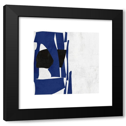 Moon Adrift V Black Modern Wood Framed Art Print with Double Matting by Wang, Melissa