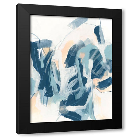 Interlocking Melody I Black Modern Wood Framed Art Print with Double Matting by Vess, June Erica