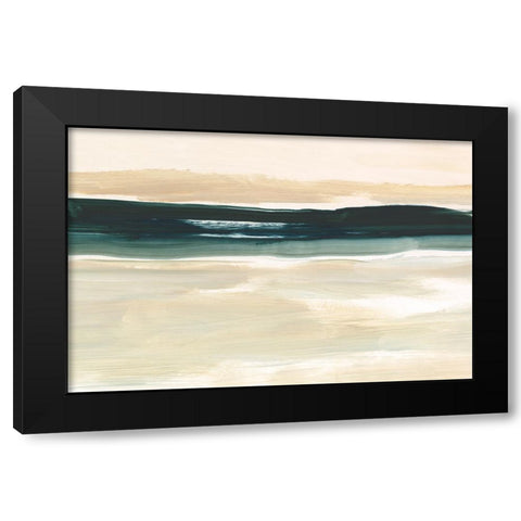Sand And Sea II Black Modern Wood Framed Art Print by Harper, Ethan