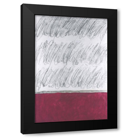 Chroma Tract I Black Modern Wood Framed Art Print with Double Matting by Willett, Michael