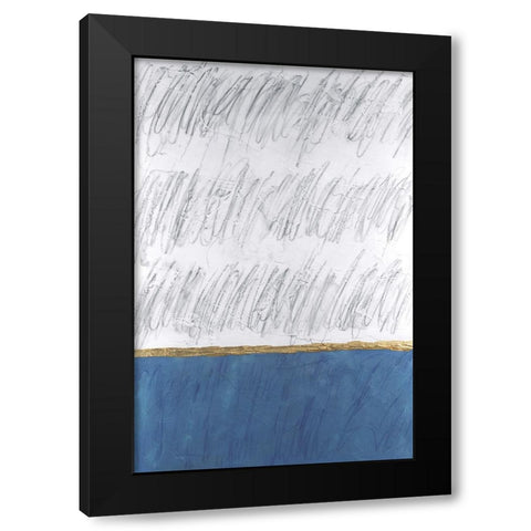 Chroma Tract II Black Modern Wood Framed Art Print with Double Matting by Willett, Michael
