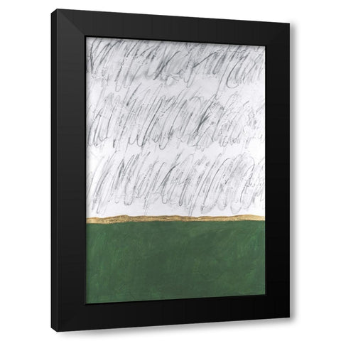 Chroma Tract III Black Modern Wood Framed Art Print with Double Matting by Willett, Michael