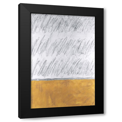 Chroma Tract IV Black Modern Wood Framed Art Print with Double Matting by Willett, Michael