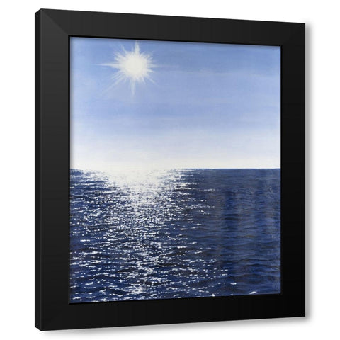 Solar Glitter I Black Modern Wood Framed Art Print by Willett, Michael
