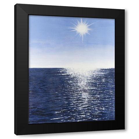 Solar Glitter II Black Modern Wood Framed Art Print by Willett, Michael