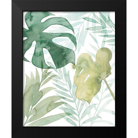 Tropical Whisper I Black Modern Wood Framed Art Print by Popp, Grace
