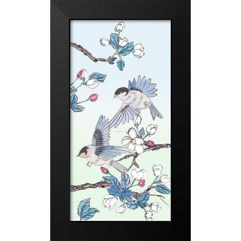 Whispers of Spring III Black Modern Wood Framed Art Print by Wang, Melissa