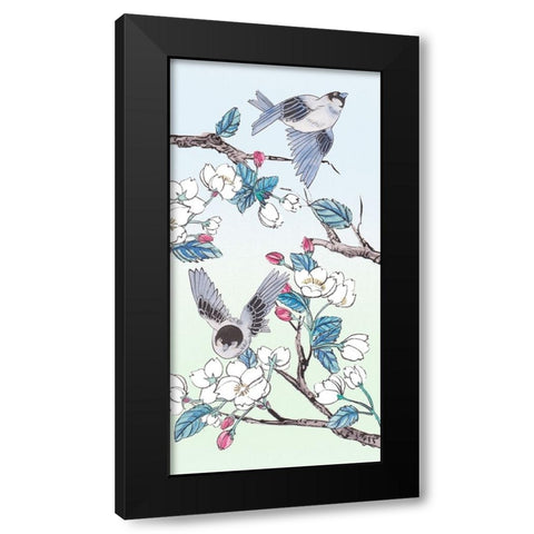 Whispers of Spring IV Black Modern Wood Framed Art Print by Wang, Melissa