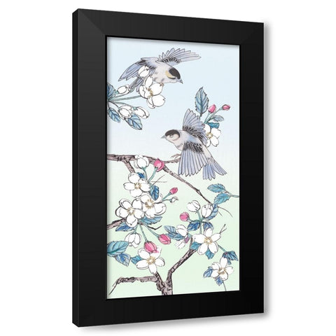 Whispers of Spring V Black Modern Wood Framed Art Print with Double Matting by Wang, Melissa
