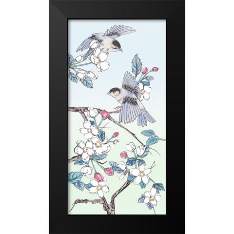 Whispers of Spring V Black Modern Wood Framed Art Print by Wang, Melissa