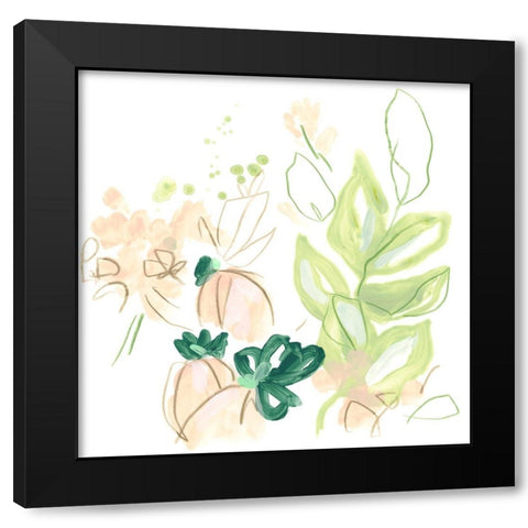 Tropical Inspiration I Black Modern Wood Framed Art Print with Double Matting by Vess, June Erica