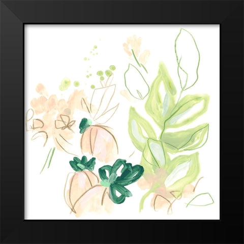 Tropical Inspiration I Black Modern Wood Framed Art Print by Vess, June Erica