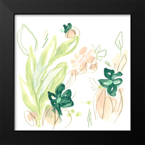 Tropical Inspiration II Black Modern Wood Framed Art Print by Vess, June Erica