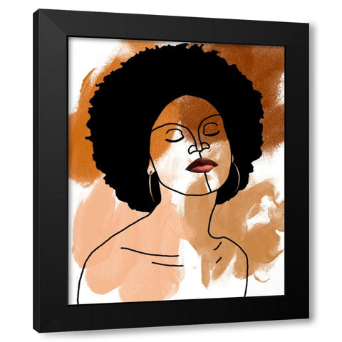 Phenomal Women I Black Modern Wood Framed Art Print with Double Matting by Saunders, Alonzo