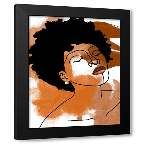 Phenomal Women IV Black Modern Wood Framed Art Print by Saunders, Alonzo
