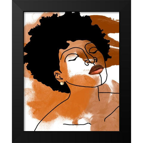 Phenomal Women IV Black Modern Wood Framed Art Print by Saunders, Alonzo