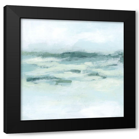 Graceful Coast I Black Modern Wood Framed Art Print with Double Matting by Vess, June Erica