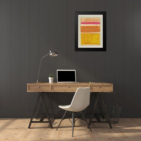 Rothko Inspired Tonescape I Black Modern Wood Framed Art Print by Barnes, Victoria