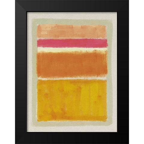 Rothko Inspired Tonescape I Black Modern Wood Framed Art Print by Barnes, Victoria