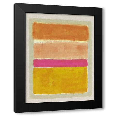 Rothko Inspired Tonescape II Black Modern Wood Framed Art Print with Double Matting by Barnes, Victoria
