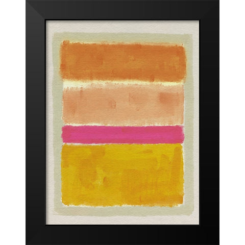 Rothko Inspired Tonescape II Black Modern Wood Framed Art Print by Barnes, Victoria