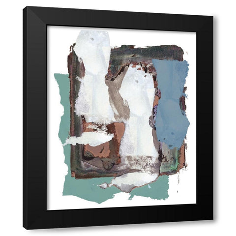 Brights Soft Wash I Black Modern Wood Framed Art Print by Cartissi