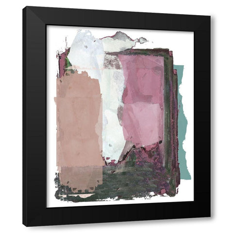 Brights Soft Wash II Black Modern Wood Framed Art Print with Double Matting by Cartissi