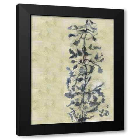 Chinoiserie 2 Tan I Black Modern Wood Framed Art Print with Double Matting by Cartissi