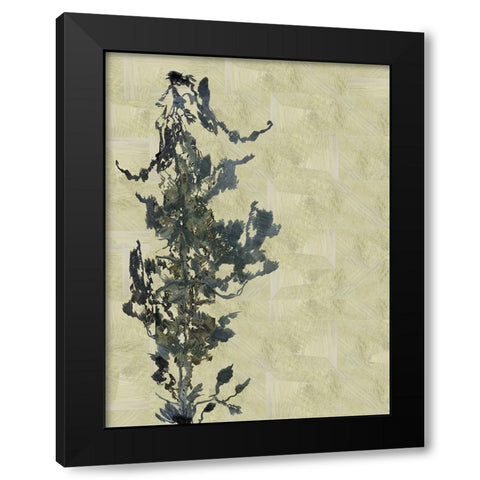 Chinoiserie 2 Tan II Black Modern Wood Framed Art Print with Double Matting by Cartissi