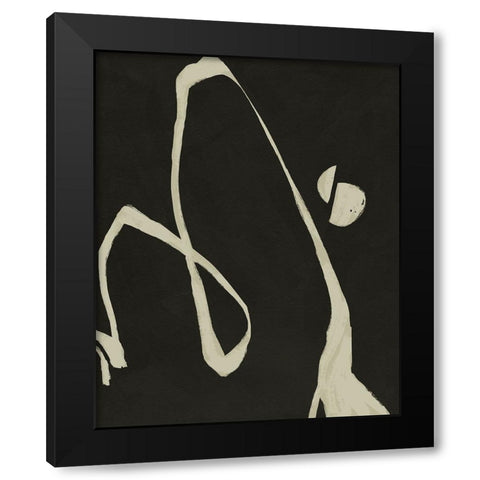 Neutral Spring II Black Modern Wood Framed Art Print with Double Matting by Green, Jacob