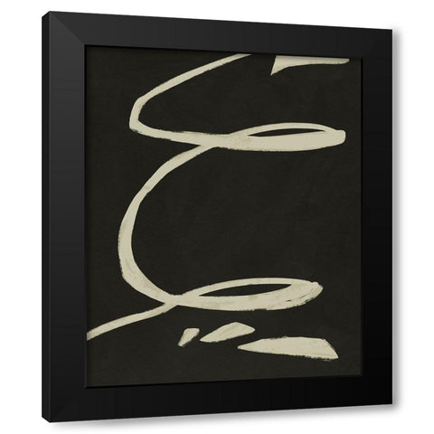 Neutral Spring III Black Modern Wood Framed Art Print with Double Matting by Green, Jacob