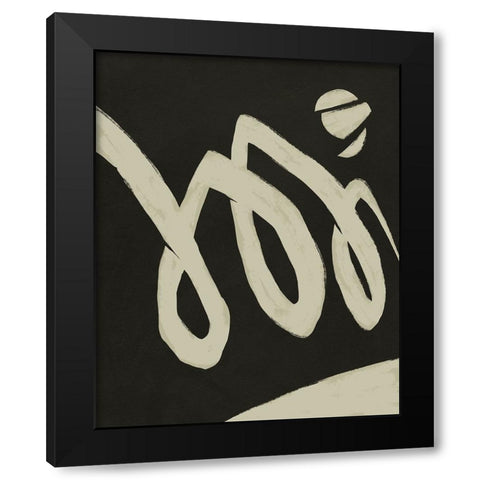 Neutral Spring IV Black Modern Wood Framed Art Print with Double Matting by Green, Jacob