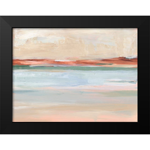 Sienna Horizon II Black Modern Wood Framed Art Print by Harper, Ethan