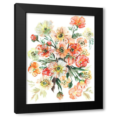 Icelandic Poppies I Black Modern Wood Framed Art Print by Zwara, Ania