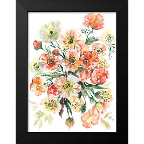 Icelandic Poppies I Black Modern Wood Framed Art Print by Zwara, Ania