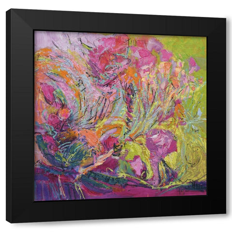 Among the Green Pastures I Black Modern Wood Framed Art Print with Double Matting by Fagan, Dorothy
