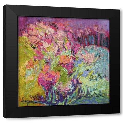 Among the Green Pastures II Black Modern Wood Framed Art Print by Fagan, Dorothy