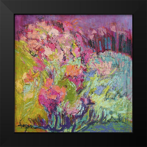 Among the Green Pastures II Black Modern Wood Framed Art Print by Fagan, Dorothy