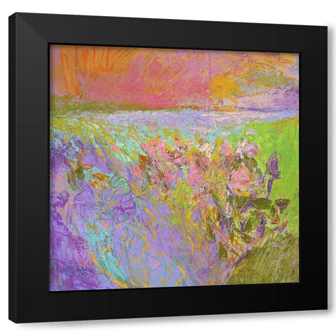 Among the Green Pastures III Black Modern Wood Framed Art Print with Double Matting by Fagan, Dorothy