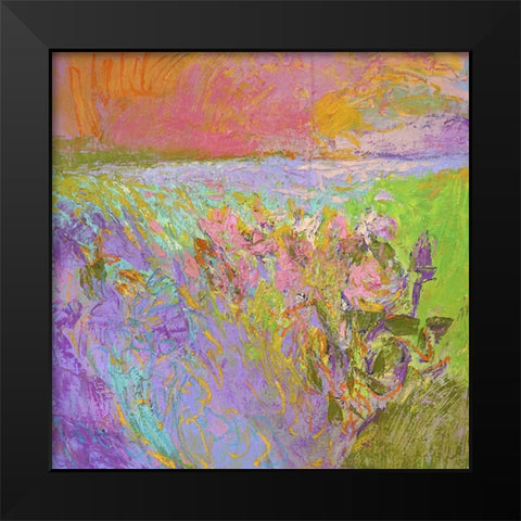 Among the Green Pastures III Black Modern Wood Framed Art Print by Fagan, Dorothy