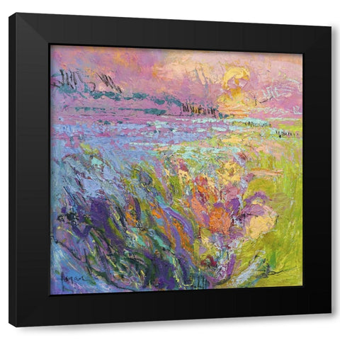 Among the Green Pastures IV Black Modern Wood Framed Art Print by Fagan, Dorothy
