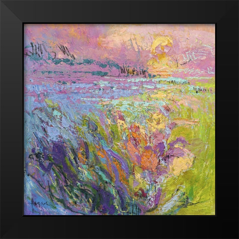 Among the Green Pastures IV Black Modern Wood Framed Art Print by Fagan, Dorothy
