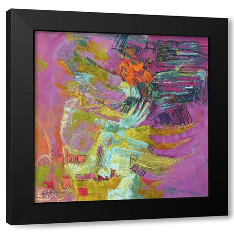 Among the Green Pastures V Black Modern Wood Framed Art Print by Fagan, Dorothy