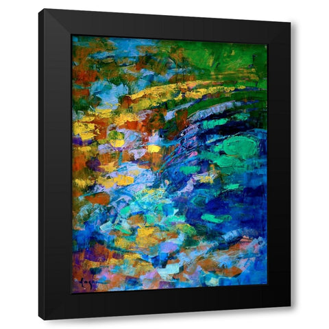 Chrysalis Liquid I Black Modern Wood Framed Art Print by Fagan, Dorothy