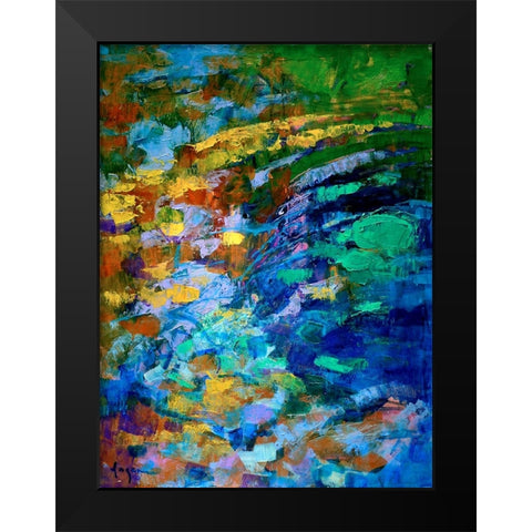 Chrysalis Liquid I Black Modern Wood Framed Art Print by Fagan, Dorothy