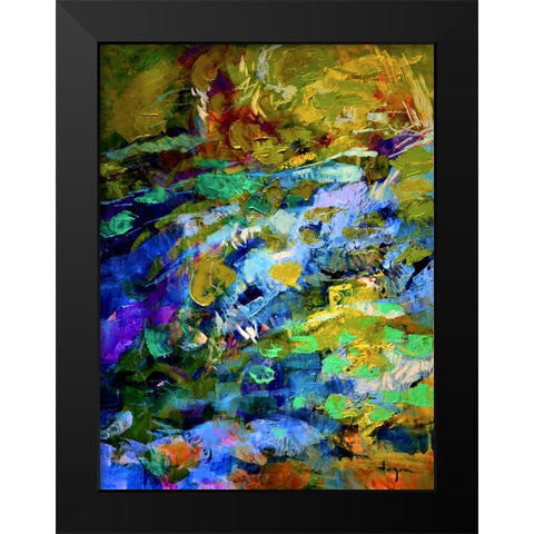 Chrysalis Liquid II Black Modern Wood Framed Art Print by Fagan, Dorothy