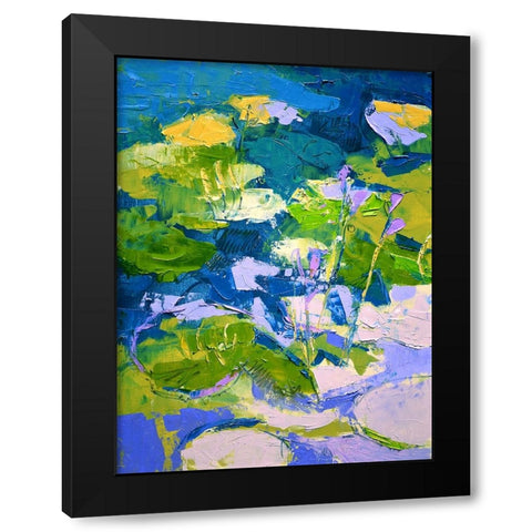 Glitter Me Happy II Black Modern Wood Framed Art Print with Double Matting by Fagan, Dorothy