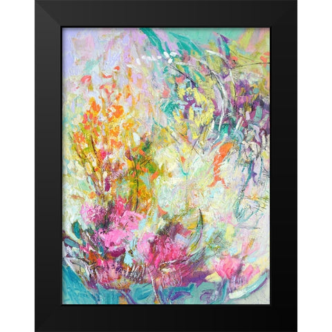 Graces Panel I Black Modern Wood Framed Art Print by Fagan, Dorothy