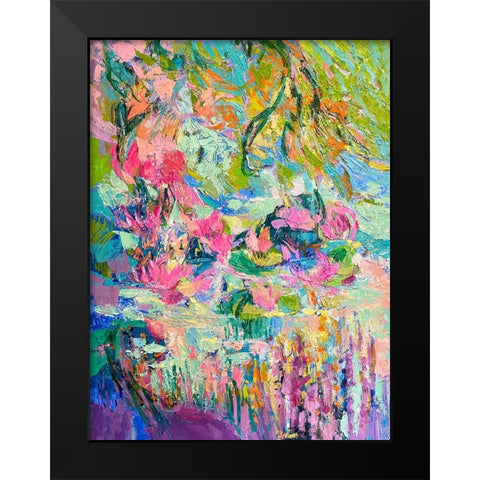 Hot Pink Goddess II Black Modern Wood Framed Art Print by Fagan, Dorothy